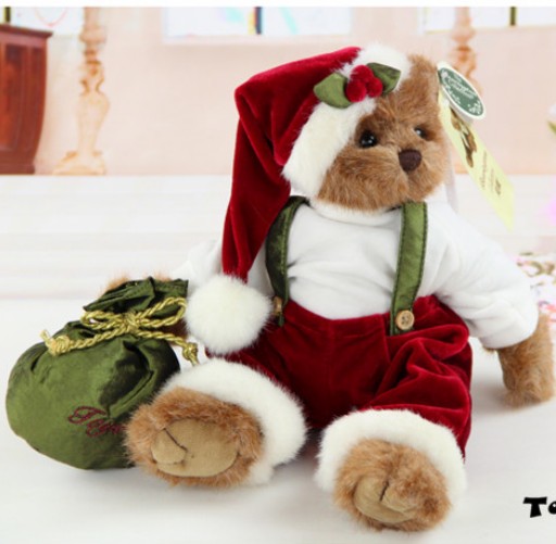 White Red Cartoon Bear Plush Dolls 30CM Christmas Gifts_3_1.jpg
